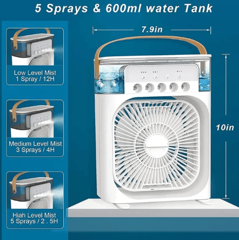 5-in-1 Personal Cooling Portable Air Conditioner Fan