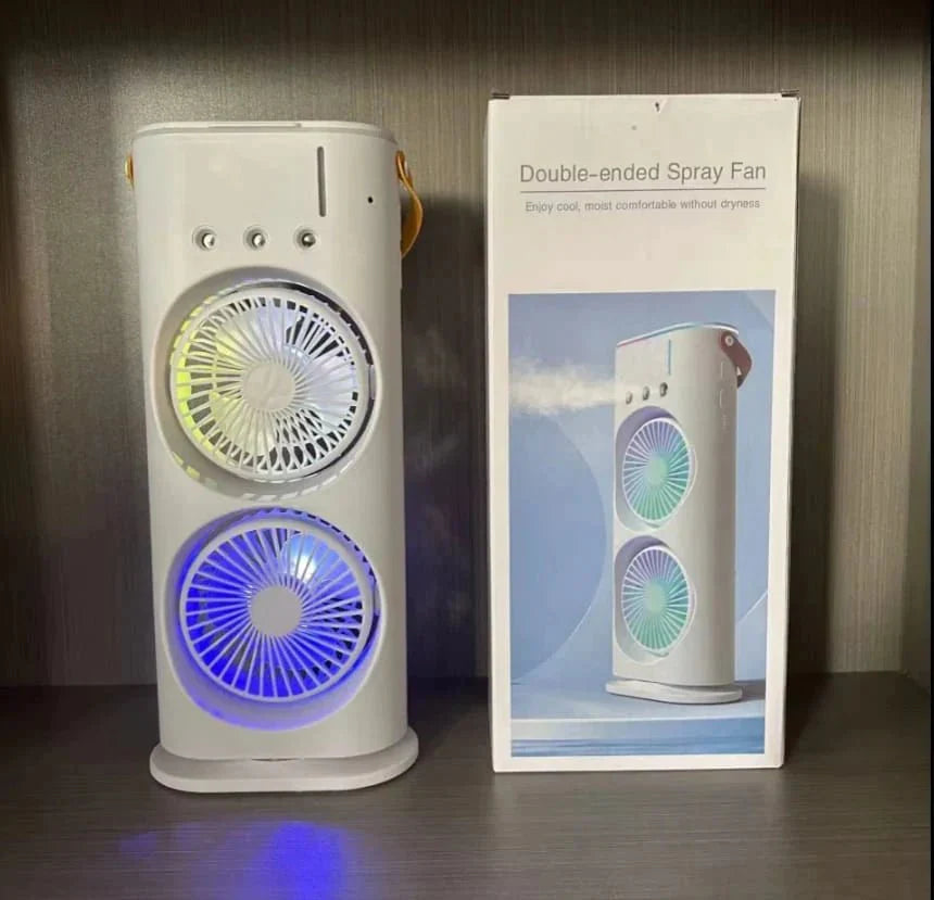 Double-Ended Spray Water Mist Fan