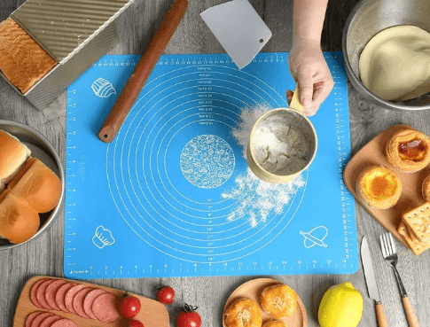 Non-Stick Silicone Roti & Pastry Rolling Mat – Reusable Baking Sheet