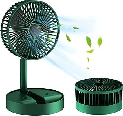 Telescopic Folding Fan, Mini Electric Desktop Fan